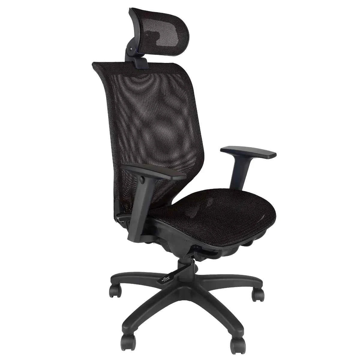 CenturyShine A61 Prime Mesh Executive Chair 45° Side View. Features BIFMA X5.1 certified core components and premium DuPont mesh. Made in Taiwan. Supports fully assembled shipping and bulk project procurement.
