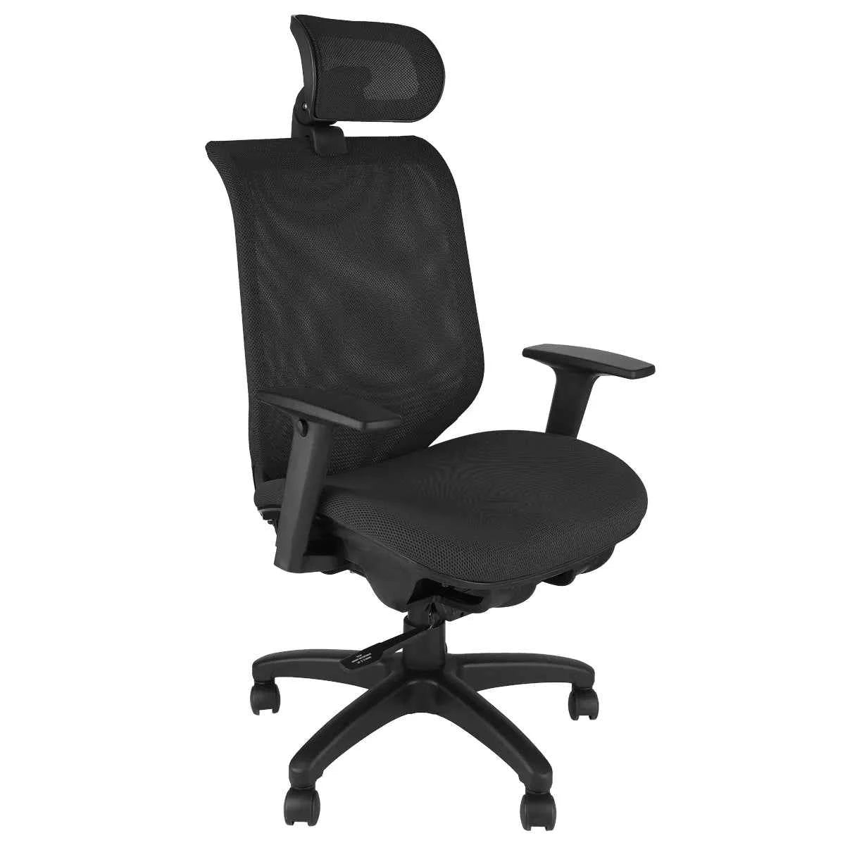 CenturyShine A61 Prime Foam Executive Chair 45° Side View. Features BIFMA X5.1 certified core components and premium DuPont mesh. Made in Taiwan. Supports fully assembled shipping and bulk project procurement.