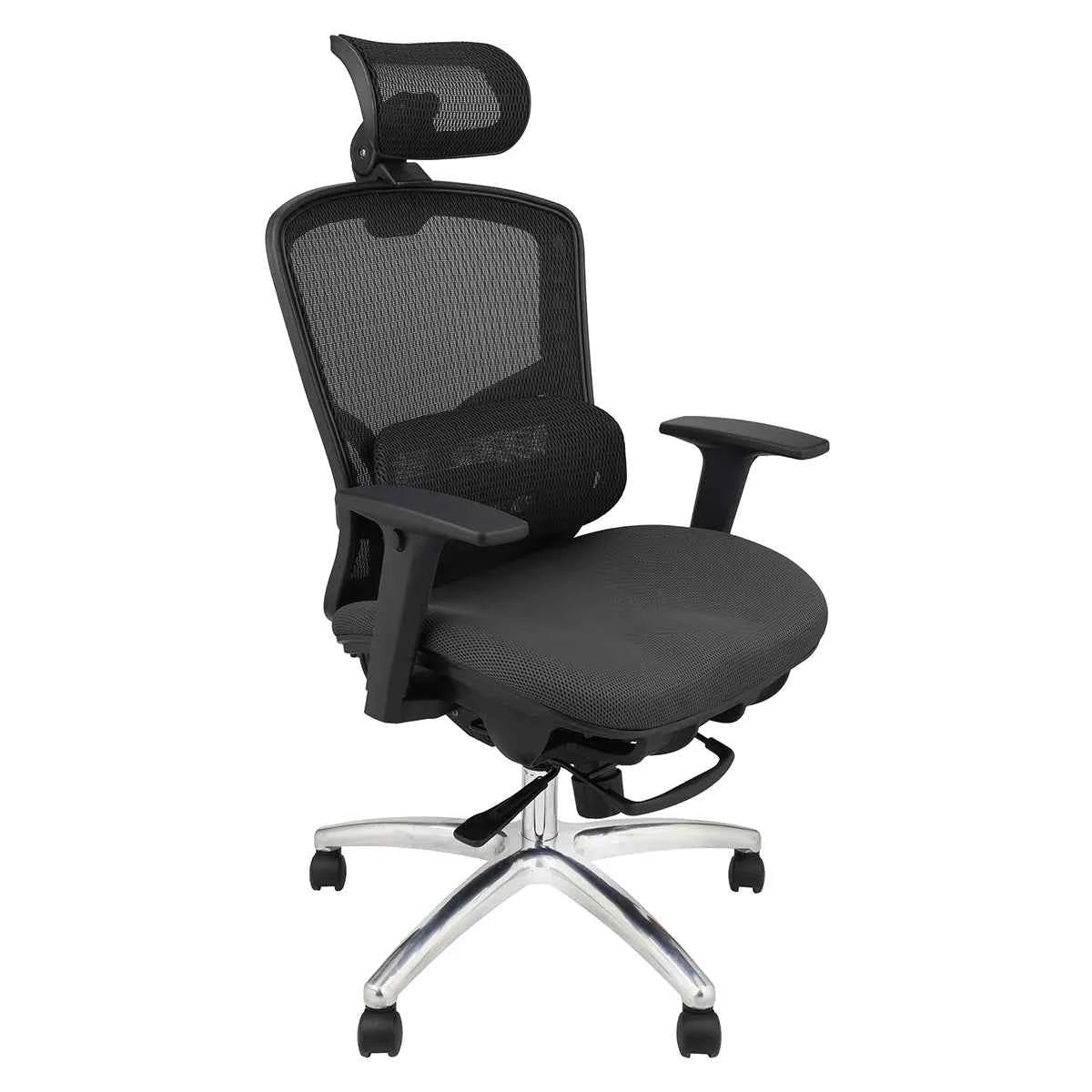 CenturyShine E92 Elite Foam Executive Chair 45° Side View. Features BIFMA X5.1 certified core components and premium molded foam. Made in Taiwan. Supports fully assembled shipping and bulk project procurement.