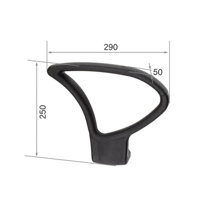 CenturyShine TL-331 Armrest Technical Specifications. Detailed dimensions covering length, width, and height data.