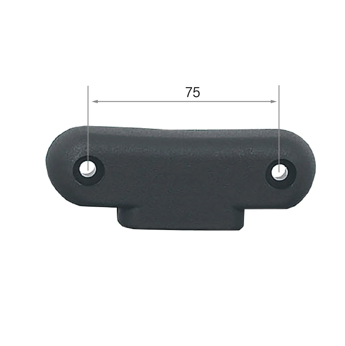 CenturyShine TM-05 Headrest Connector Mounting Hole Pattern. Provides detailed center-to-center hole dimensions, offering B2B clients precise technical data for accurate assembly.