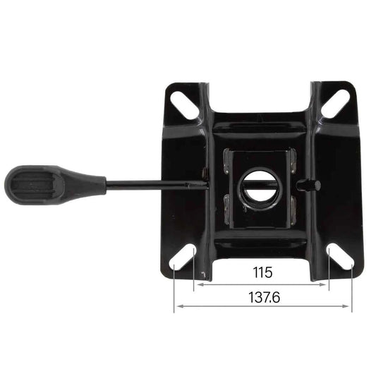 CenturyShine TN-11 底盤尺寸圖。展示底盤孔位距離。