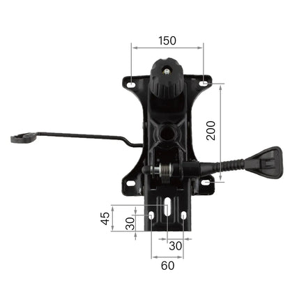 CenturyShine TN-41 Mechanism Mounting Dimensions. Detailed mounting hole center distance specifications, providing B2B clients with precise compatibility data for seamless integration.