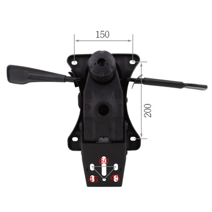 CenturyShine TN-51 Mechanism Mounting Dimensions. Detailed mounting hole center distance specifications, providing B2B clients with precise compatibility data for seamless integration.