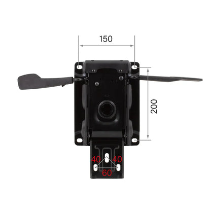 CenturyShine TN-61 Mechanism Mounting Dimensions. Detailed mounting hole center distance specifications, providing B2B clients with precise compatibility data for seamless integration.