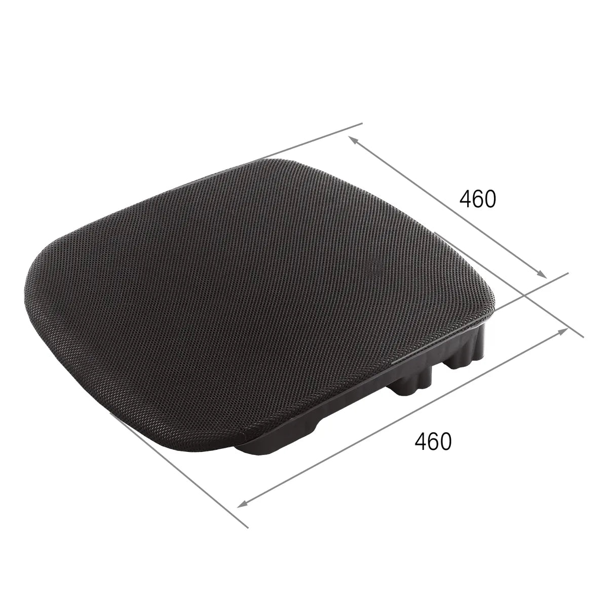 CenturyShine TP-460W Seat Dimensional Drawing. Provides detailed length and width specifications, offering B2B clients precise technical data for optimal compatibility and integration.