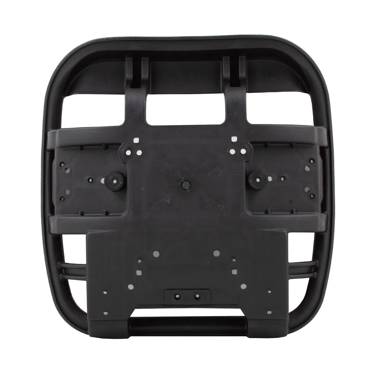 CenturyShine TP-470 Seat Frame Studio View. Constructed from high-quality PP material, this frame features a standardized mounting hole layout to ensure precise alignment and secure fastening with industry-standard mechanisms and armrests.