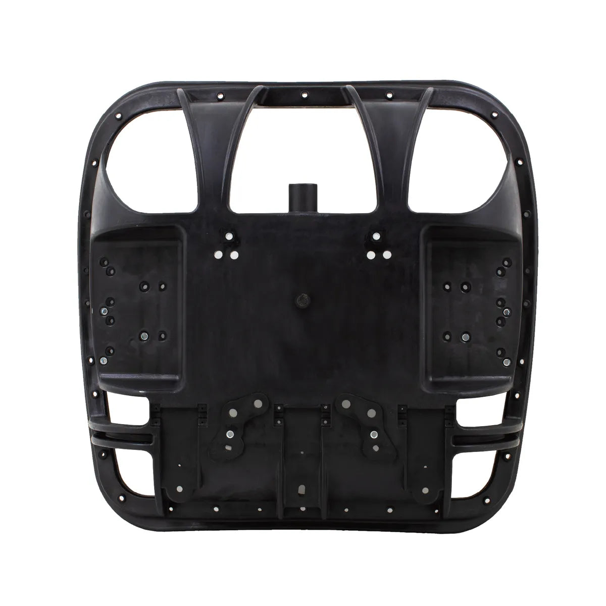 CenturyShine TP-460 Seat Frame Studio View. Constructed from high-quality PA+G material, this frame features a standardized mounting hole layout to ensure precise alignment and secure fastening with industry-standard mechanisms and armrests.