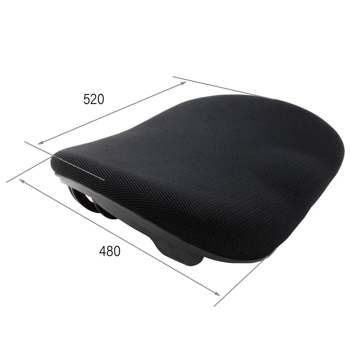 CenturyShine TP-520Q Seat Dimensional Drawing. Provides detailed length and width specifications, offering B2B clients precise technical data for optimal compatibility and integration.