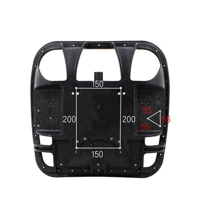 CenturyShine TP-520Q Seat Total Height Drawing. Provides detailed height specifications, offering B2B clients precise technical data for optimal compatibility and integration.