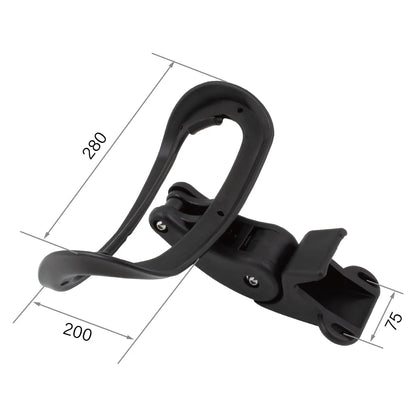 CenturyShine TP-A Headrest Frame Dimensional Drawing. Provides detailed length, width, and center-to-center hole spacing specifications, offering B2B clients precise technical data for accurate fitment and assembly.