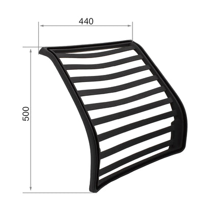 CenturyShine TQ-440A Backrest Frame Dimensional Drawing. Provides detailed width and height specifications, offering B2B clients precise technical data for optimal compatibility and integration.