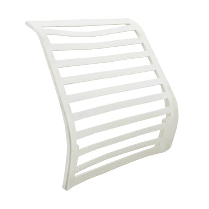 CenturyShine TQ-440B Backrest Frame Studio View. Features an ergonomic curved design with equidistant lateral reinforcement lines on both sides. 