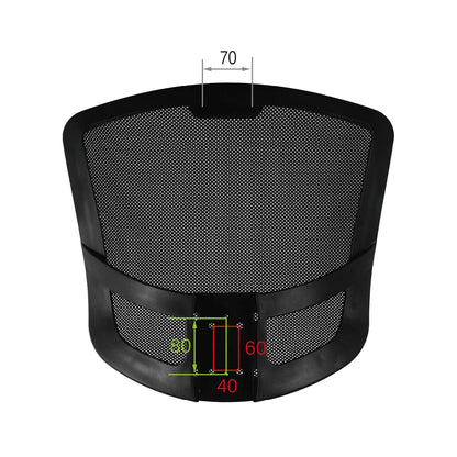 CenturyShine TQ-460W Backrest Mounting Hole Pattern. Provides detailed center-to-center hole dimensions, offering B2B clients precise technical data for accurate fitment and assembly.