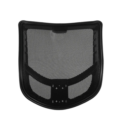 CenturyShine TQ-460W Backrest Studio View. Features an ergonomic curved design with geometric triangular reinforcement ribs extending from both lower sides toward the center, enhancing lumbar support strength and overall frame rigidity.